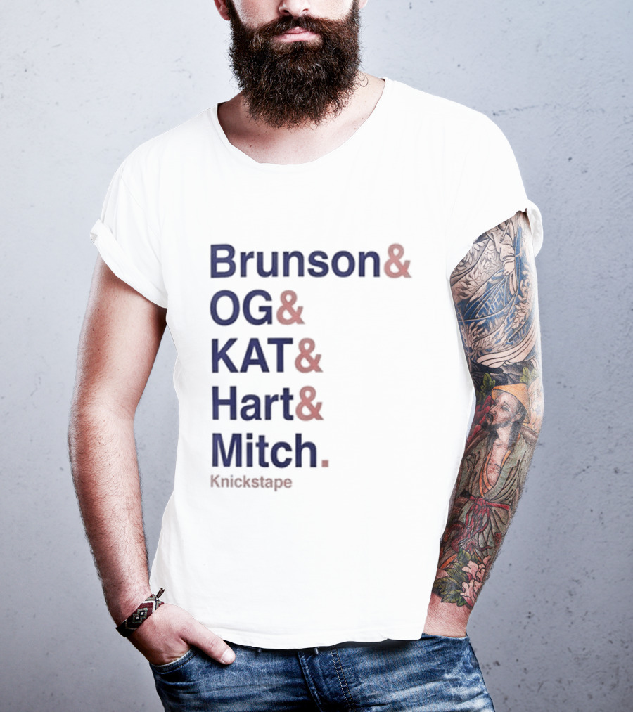Timothee Chalamet Brunson OG KAT Hart Mitch KnicksTape T-Shirt