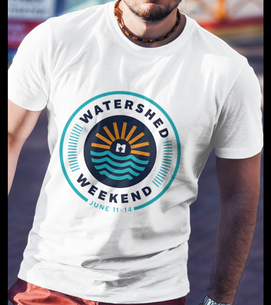 Watershed Weekend June 11 14 Sun Water Nature Outdoors Minimalist T-Shirt