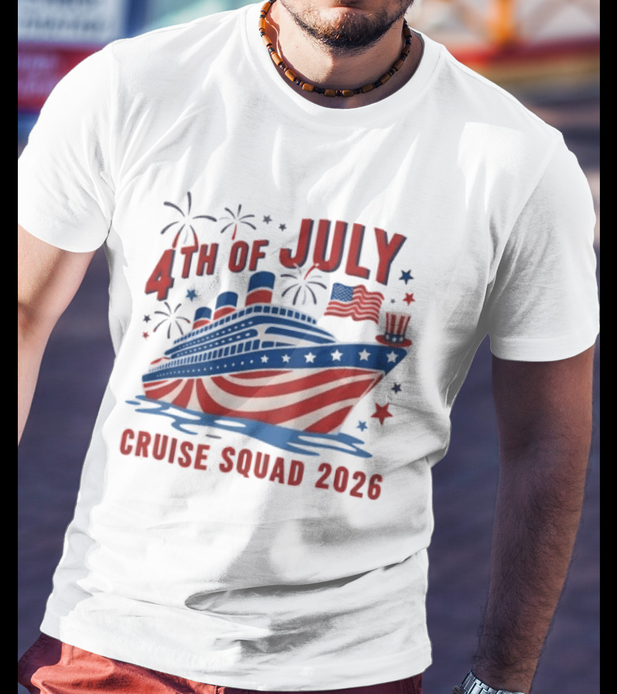 4th Of July Cruise Squad 2026 USA Patriotic Celebration T-Shirt