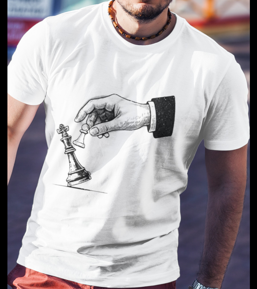 Chess Pawn Topple King Strategic Game Power Victory T-Shirt