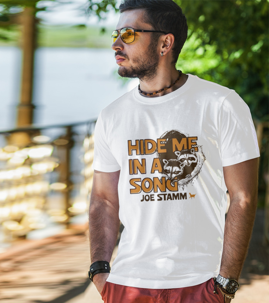 Hide Me In A Song Joe Stamm Raccoons Forest Nature T-Shirt