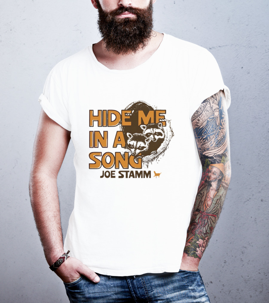 Hide Me In A Song Joe Stamm Raccoons Forest Nature T-Shirt