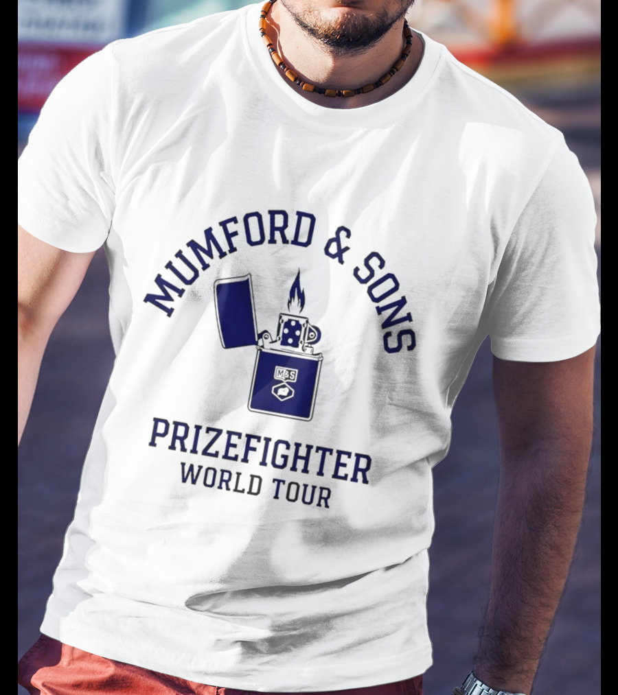 Mumford And Sons Prizefighter World Tour 2026 North America Lighter Flame T-Shirt