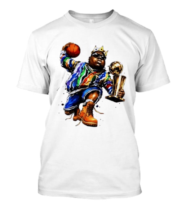 New York Knicks Basketball Biggie Smalls Crown Trophy T-Shirt
