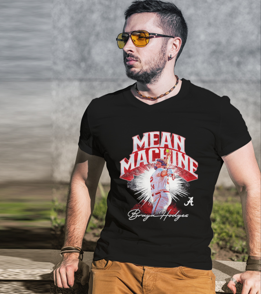 Mean Machine Braya Hodges Alabama Softball Player Collage T-Shirt