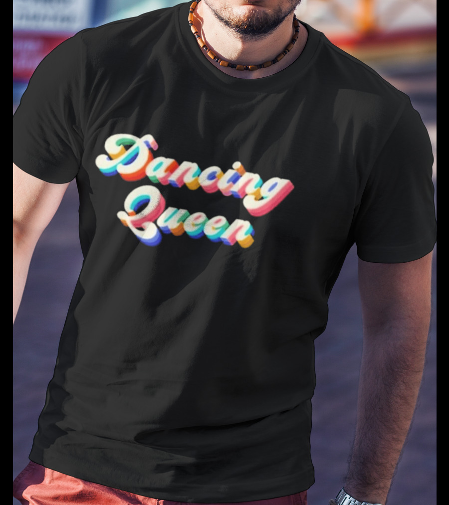 Dancing Queen Retro Multicolor Rainbow 3D T-Shirt