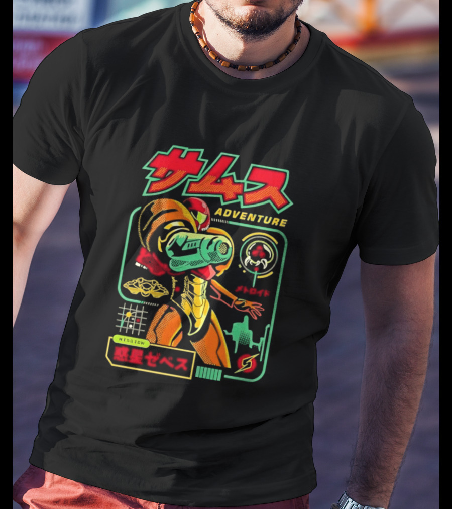 Samus Adventure Metroid Mission Zebes T-Shirt