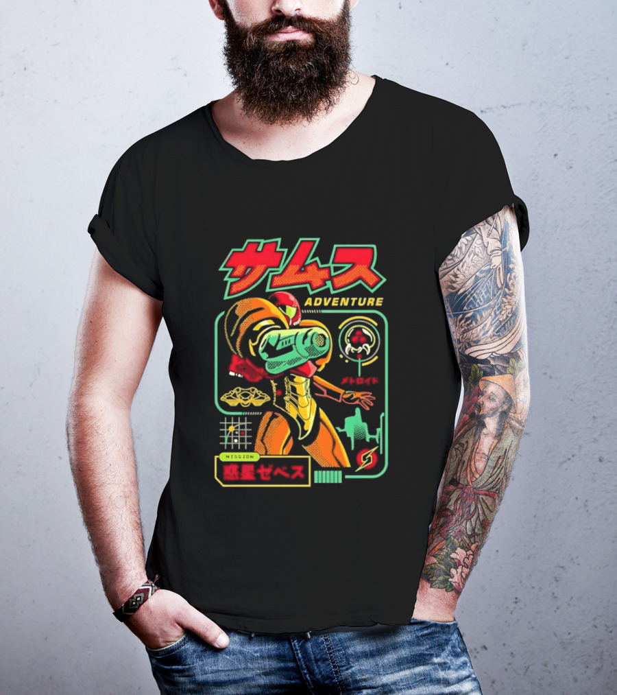Samus Adventure Metroid Mission Zebes T-Shirt