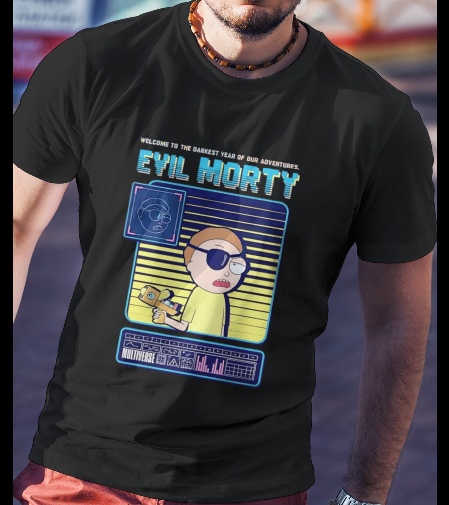 Welcome To The Darkest Year Evil Morty Multiverse Adventure Eyepatch T-Shirt