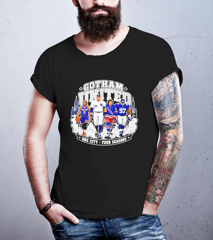 Gotham United New York One City Four Seasons T-Shirt