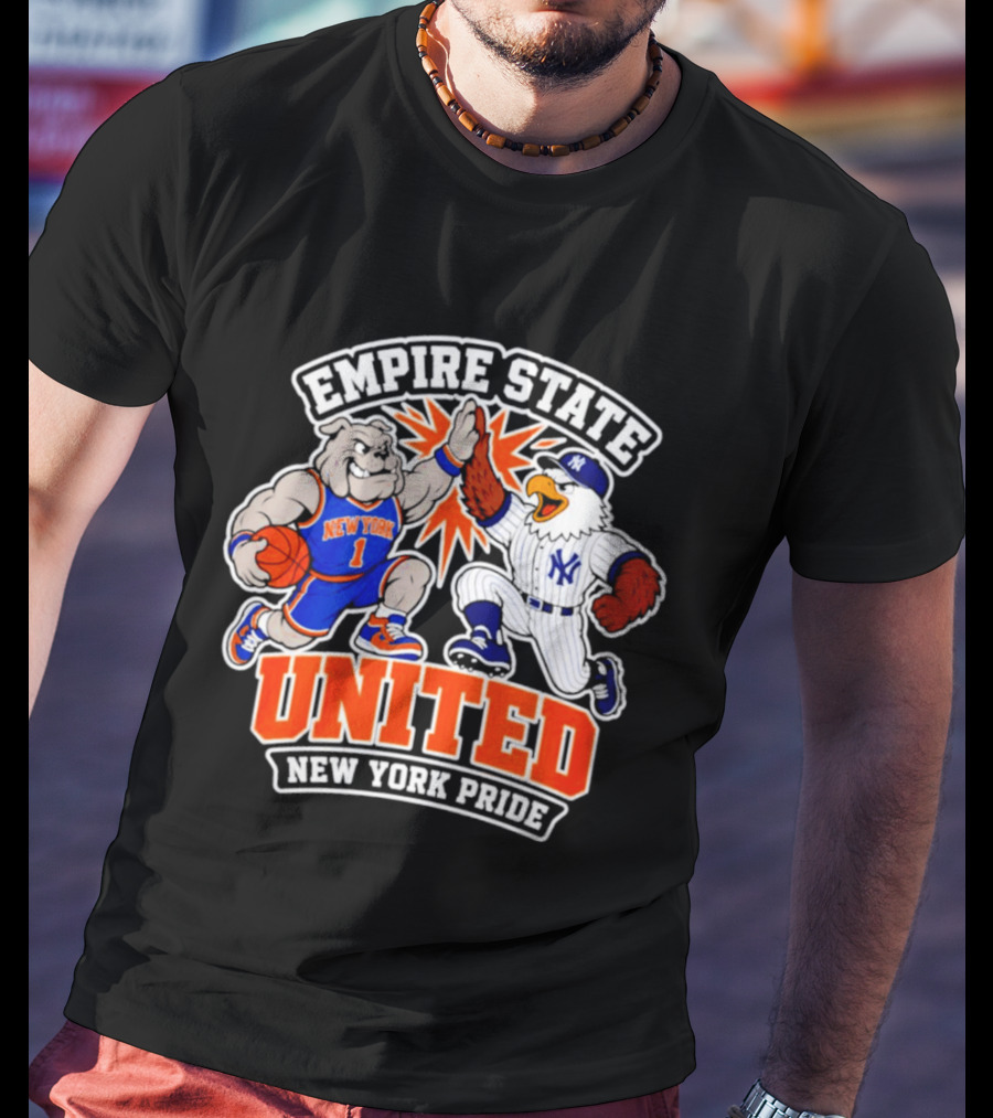 Empire State United New York Knicks Yankees Pride T-Shirt