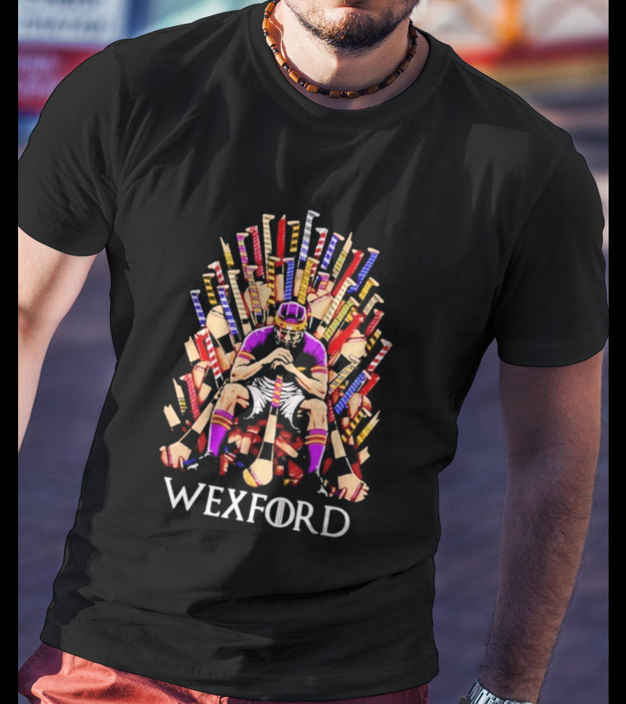 Wexford Game Of Hurls Throne Hurling Player T-Shirt