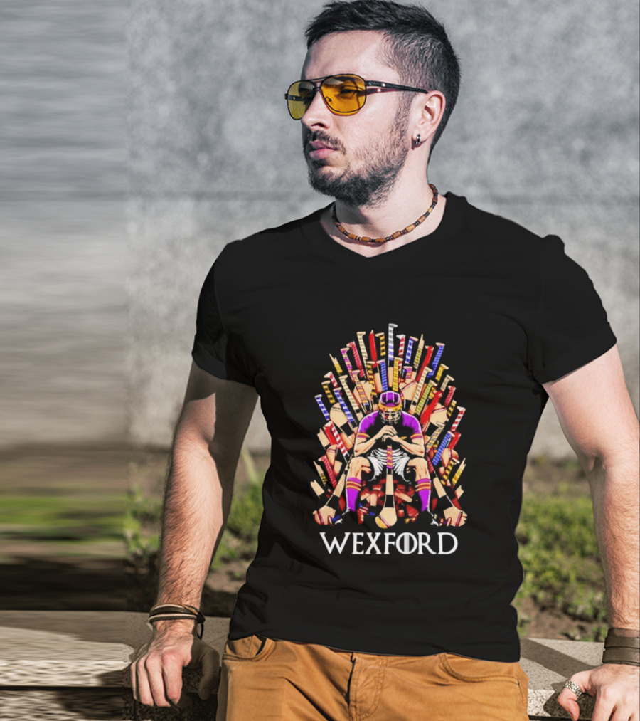 Wexford Game Of Hurls Throne Hurling Player T-Shirt