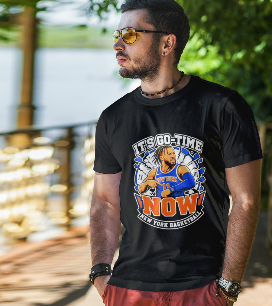 New York Basketball Jalen Brunson It's Go Time Now T-Shirt