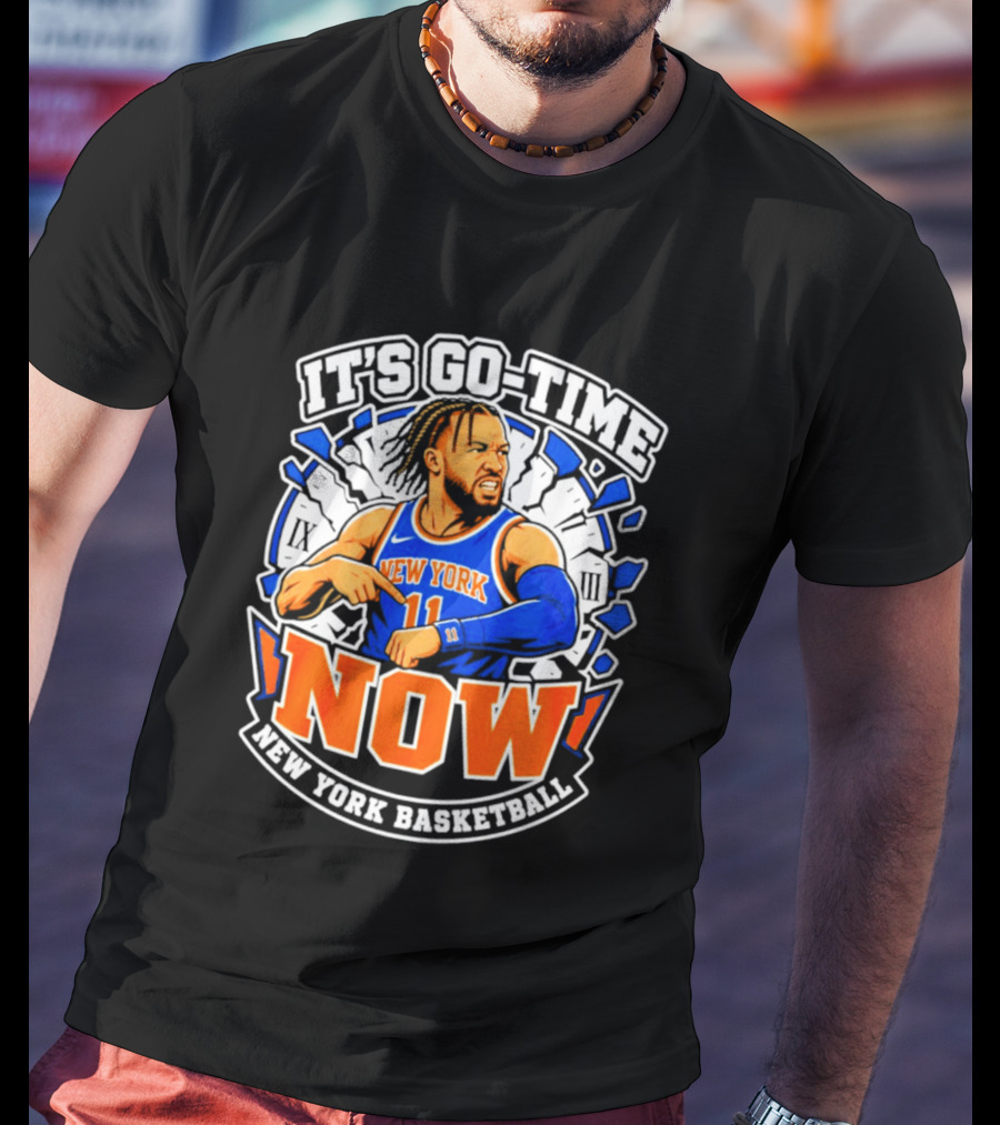 New York Basketball Jalen Brunson It's Go Time Now T-Shirt