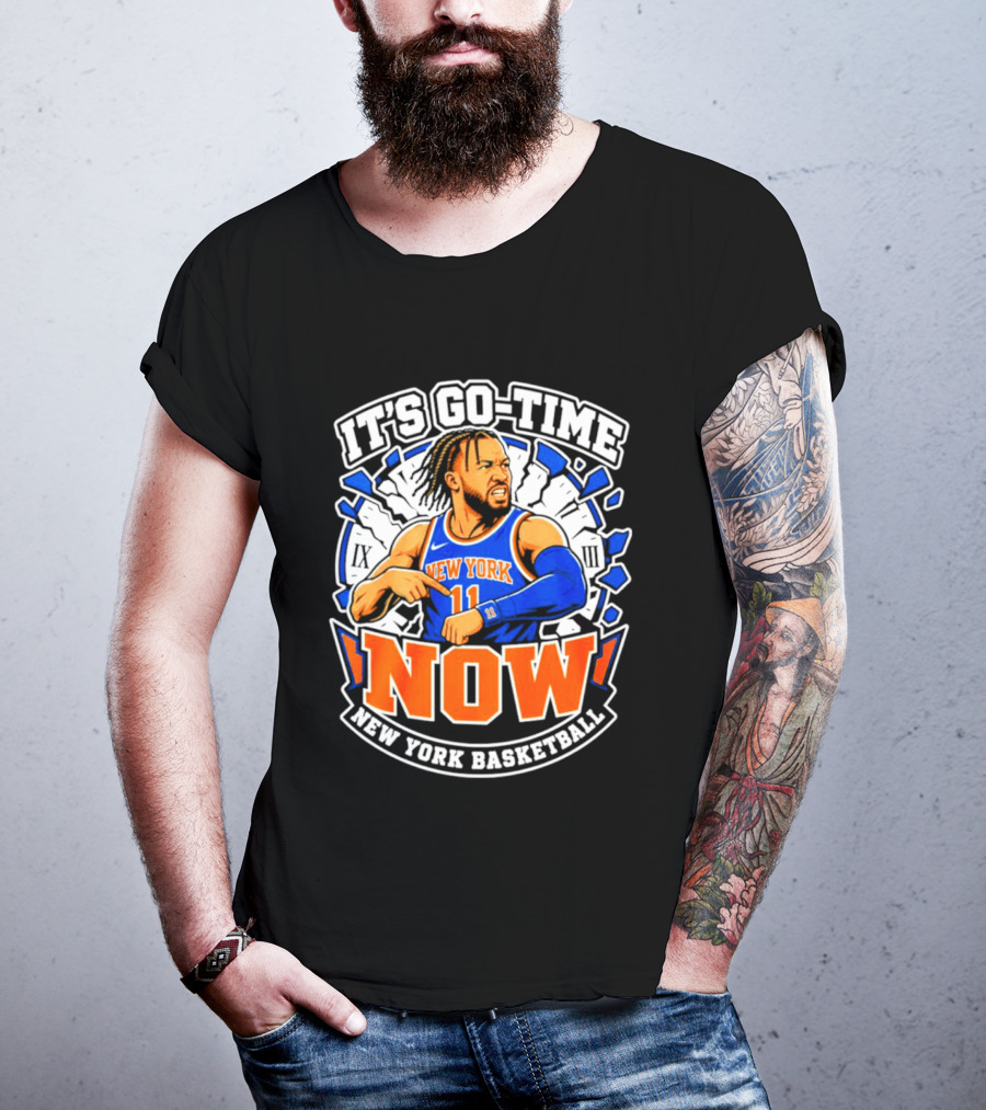 New York Basketball Jalen Brunson It's Go Time Now T-Shirt
