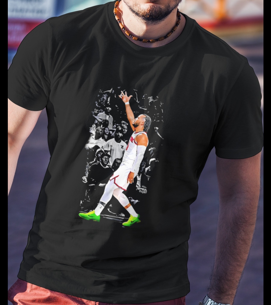 Jalen Brunson New York Basketball Player Iconic Celebration Moment T-Shirt