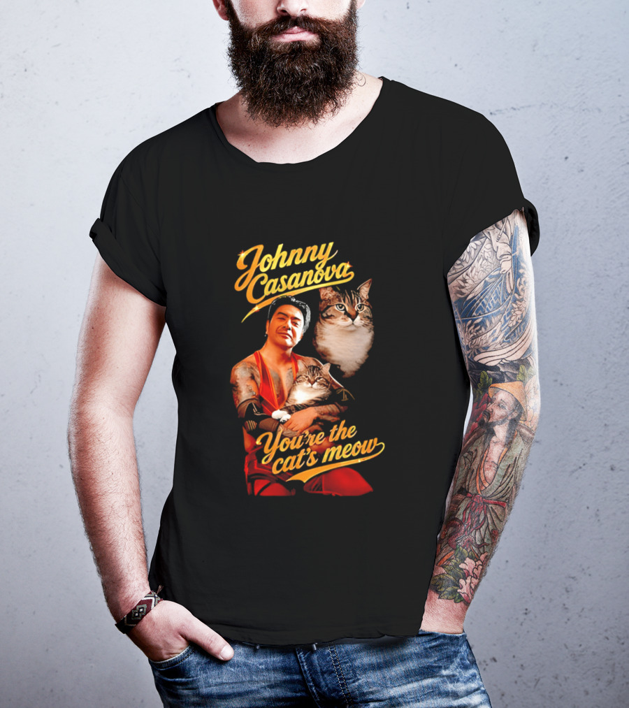 Johnny Casanova Cat's Meow JK Pop Cats T-Shirt