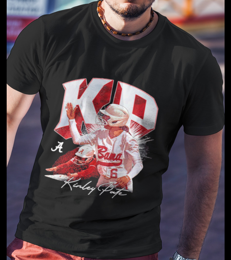 KP Alabama Bama Softball Kinley Pate NCAA Player T-Shirt