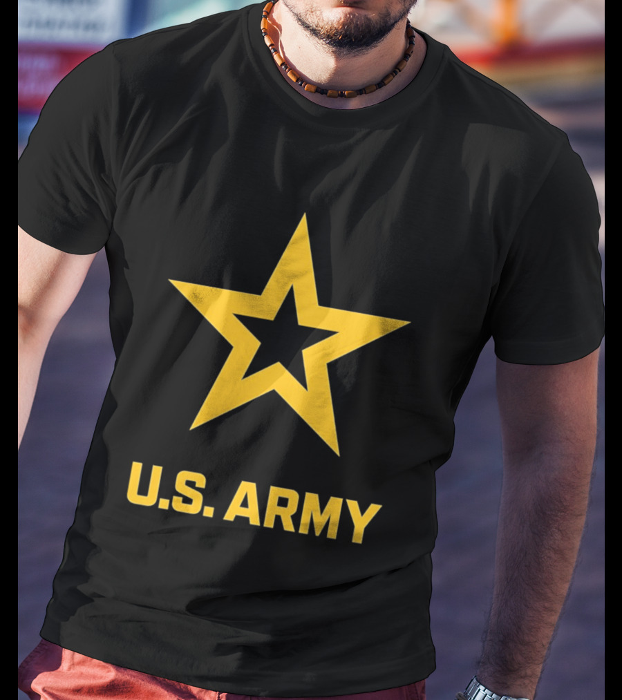 U.S. Army Yellow Star Emblem Service Support T-Shirt