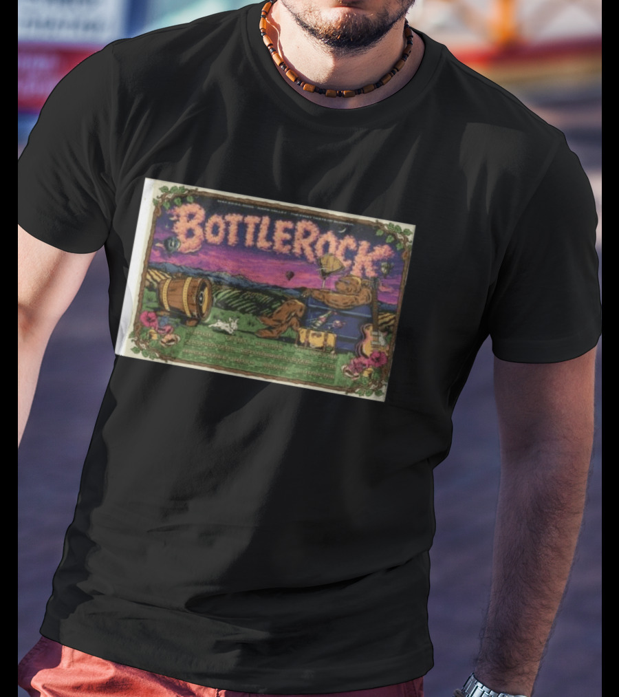 BottleRock Napa Valley Festival 2026 Grateful Dead Hot Air Balloons Fields T-Shirt