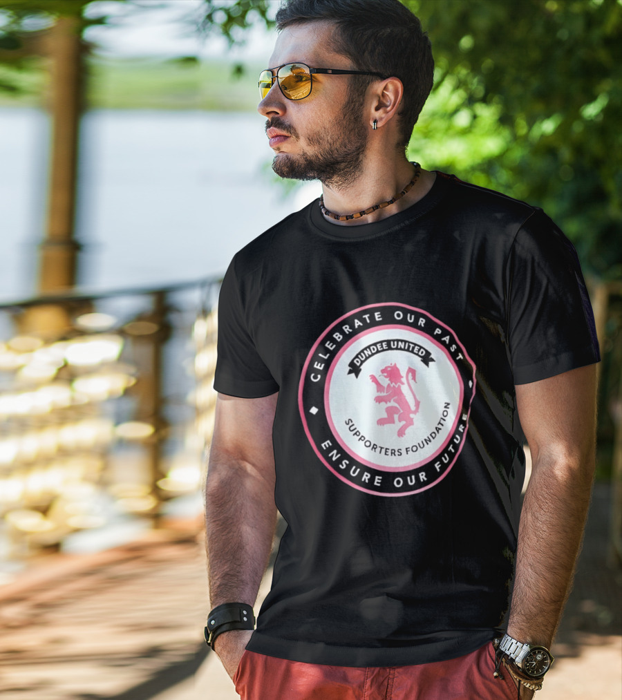 Dundee United Celebrate Our Past Ensure Our Future Supporters Foundation Lion Crest T-Shirt