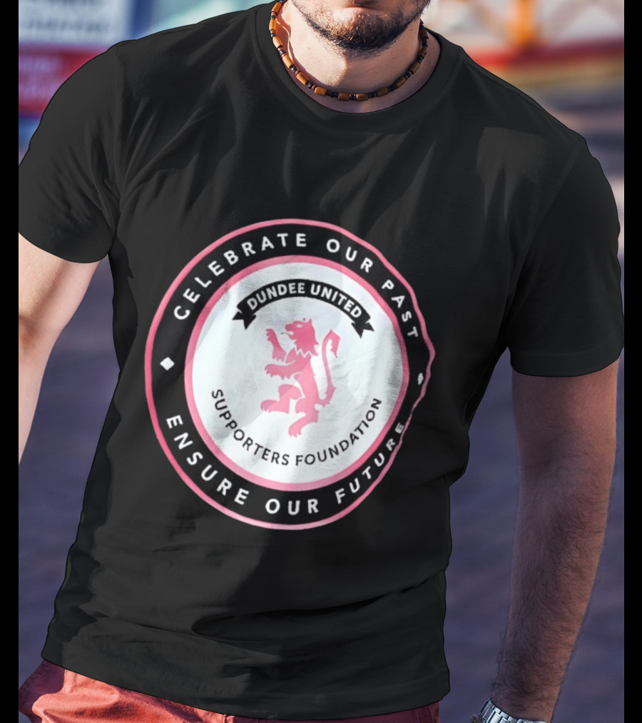 Dundee United Celebrate Our Past Ensure Our Future Supporters Foundation Lion Crest T-Shirt