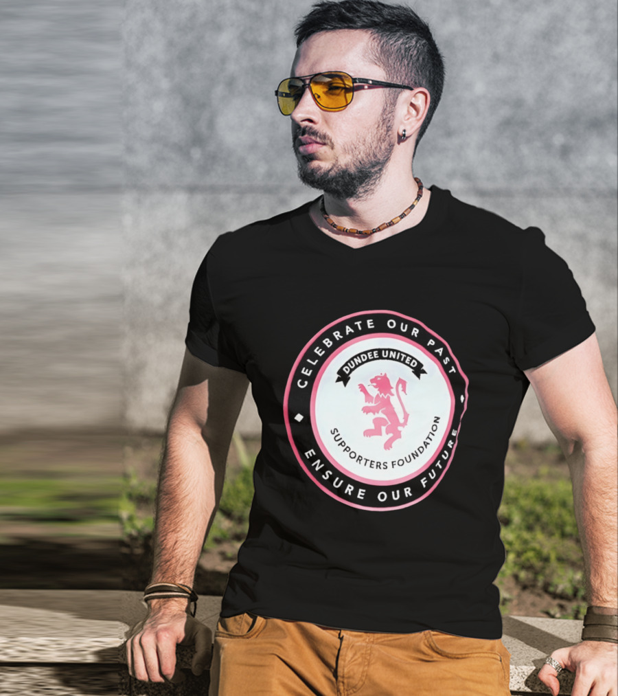Dundee United Celebrate Our Past Ensure Our Future Supporters Foundation Lion Crest T-Shirt