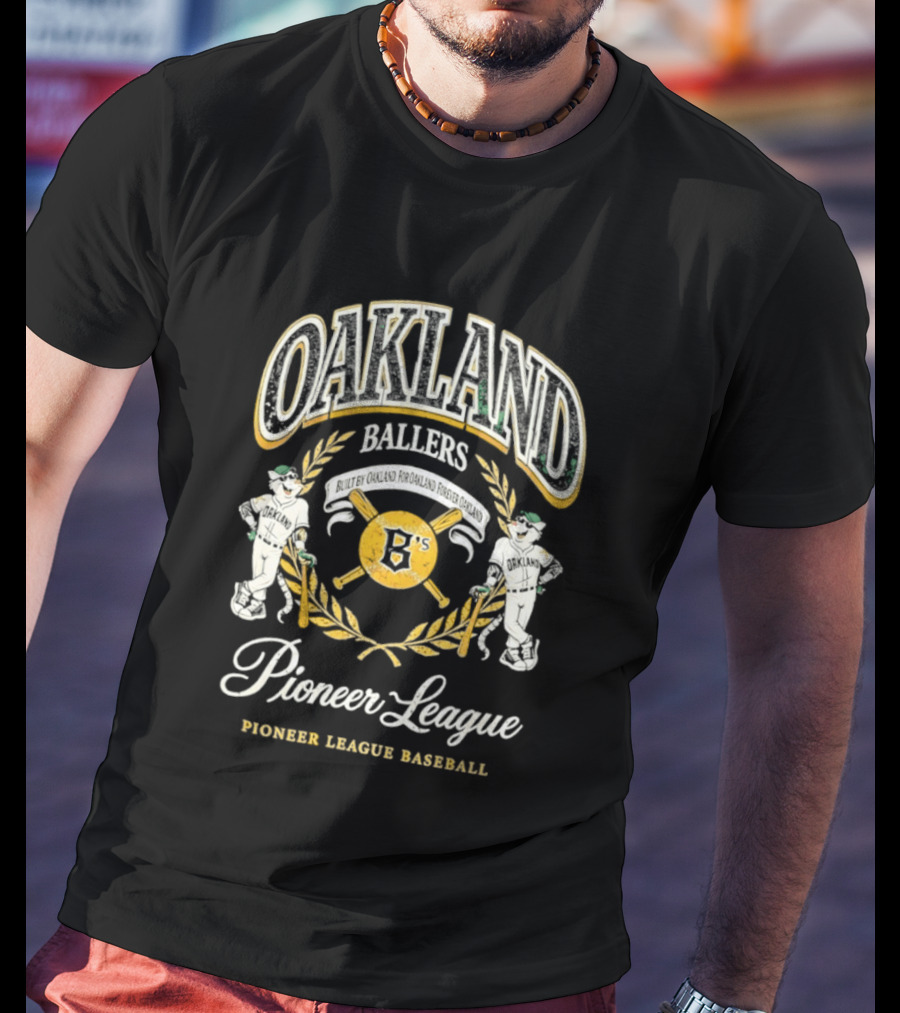 Oaklandish Oakland Ballers Pioneer League Pioneer League Baseball T-Shirt