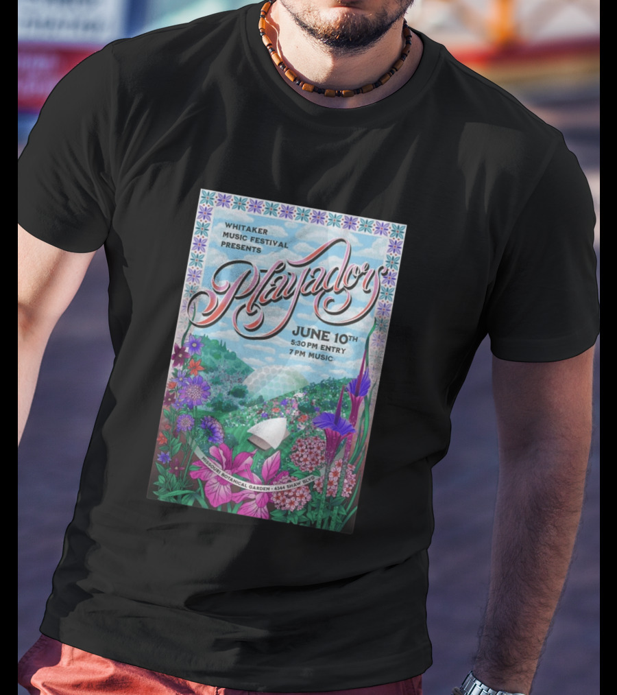 Whitaker Music Festival Playadors June 10 Missouri Botanical Garden St. Louis Event T-Shirt