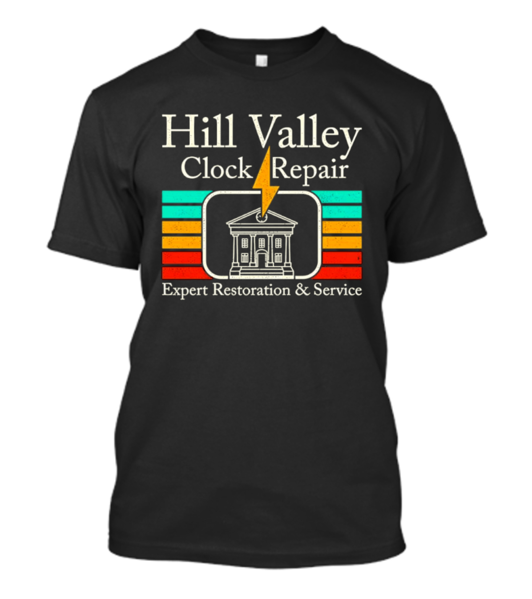 Hill Valley Repair Expert Restoration Service Lightning T-Shirt