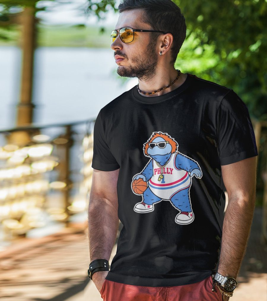 Philly Hoops Monster 76ers Hip Hop T-Shirt