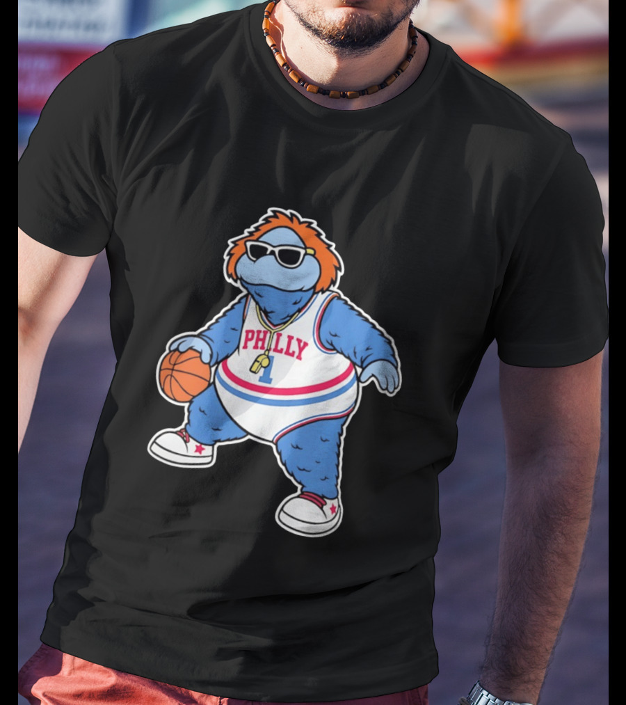 Philly Hoops Monster 76ers Hip Hop T-Shirt
