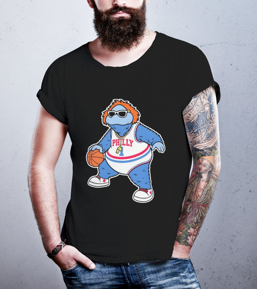 Philly Hoops Monster 76ers Hip Hop T-Shirt