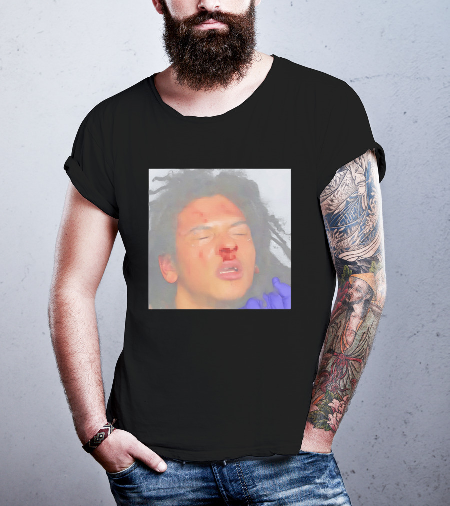 John Doe Unknown Player Generic Team Bloody Face T-Shirt