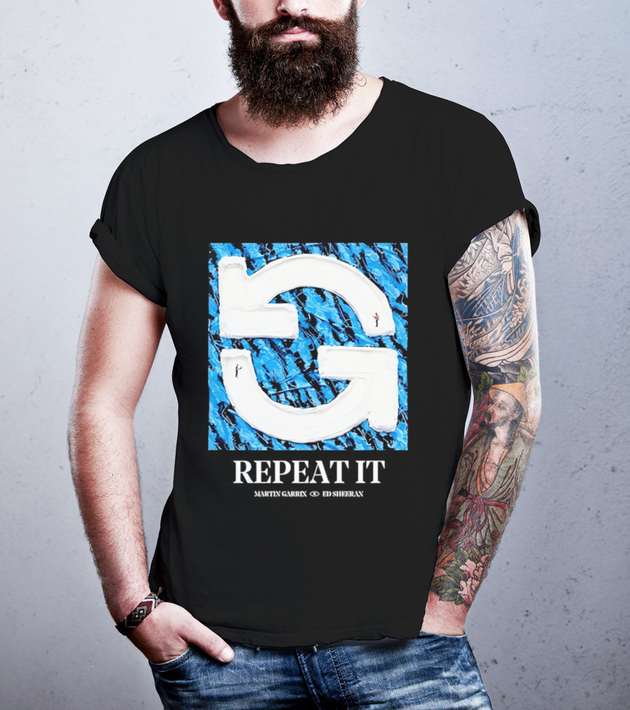 Martin Garrix Ed Sheeran Repeat It Blue Creative Collaboration T-Shirt
