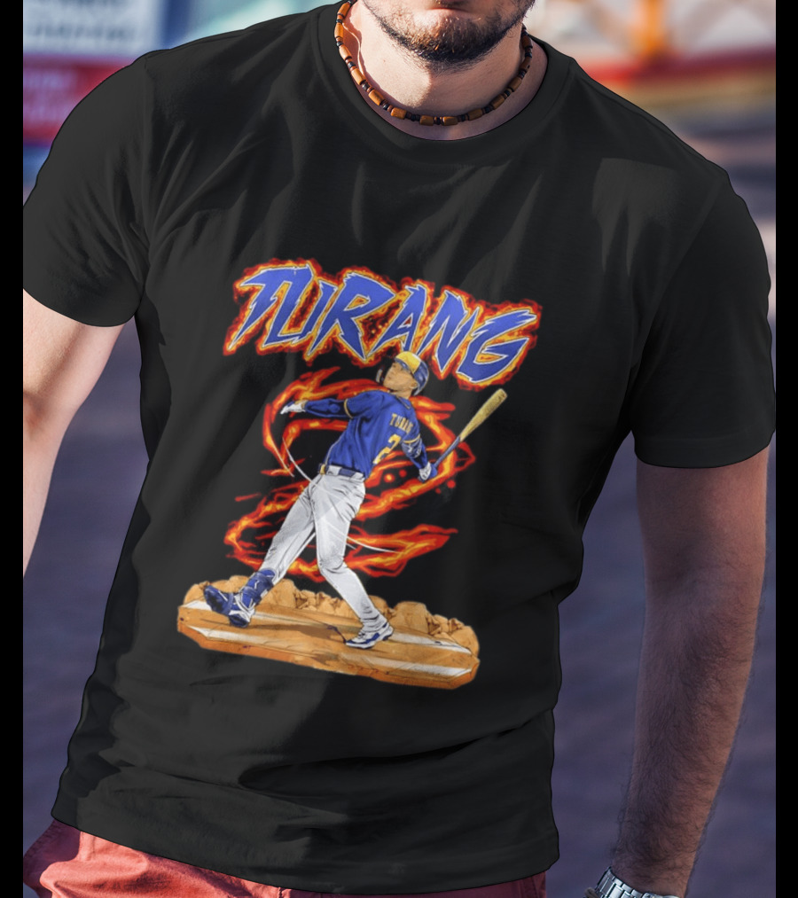 Milwaukee Brewers Brice Turang Number 2 Planet Brewers T-Shirt