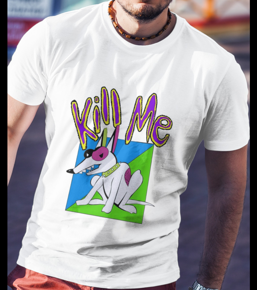Kill Me Spuds MacKenzie Dog 1980s Pop Culture T-Shirt