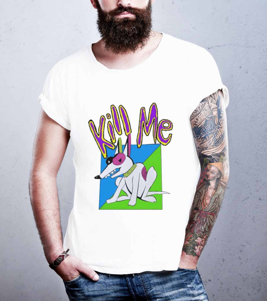 Kill Me Spuds MacKenzie Dog 1980s Pop Culture T-Shirt