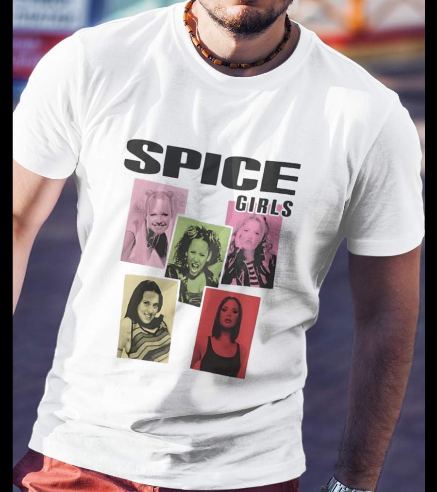 Spice Girls Emma Mel B Geri Mel C Victoria T-Shirt