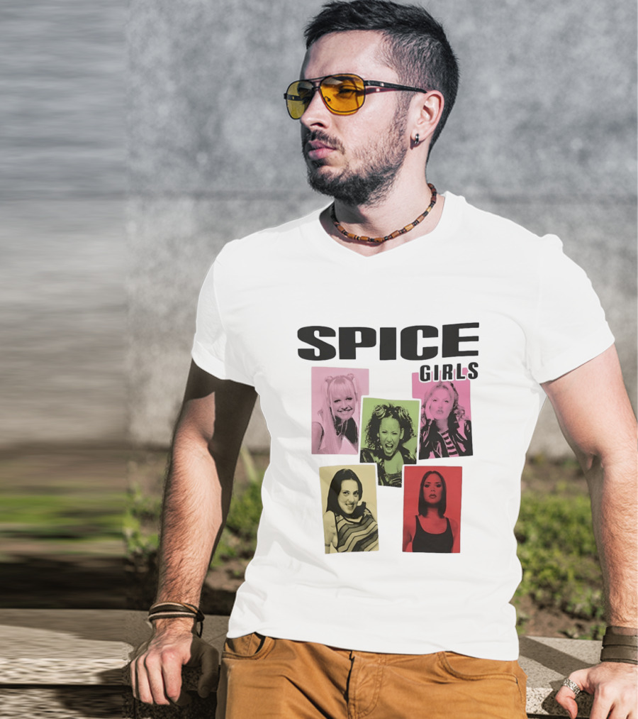 Spice Girls Emma Mel B Geri Mel C Victoria T-Shirt