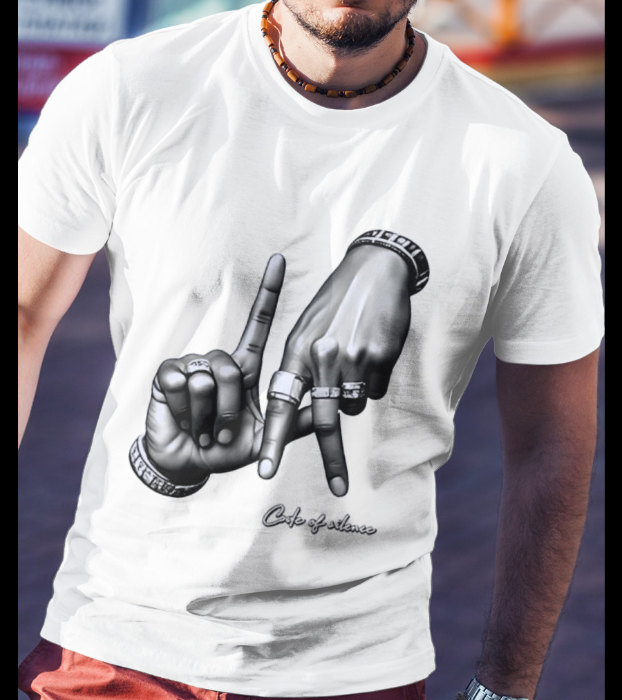 Code Of Silence LA Hand Gesture T-Shirt