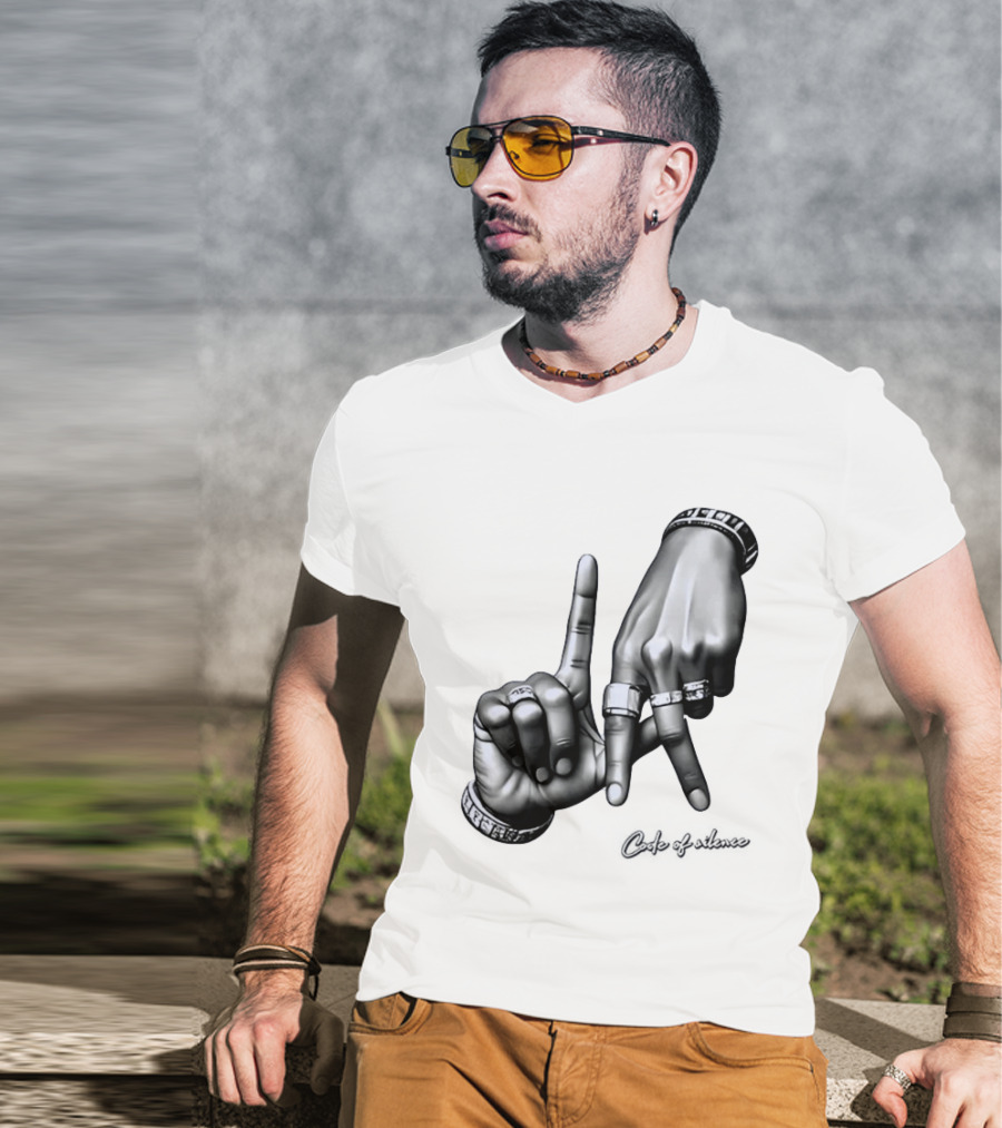 Code Of Silence LA Hand Gesture T-Shirt