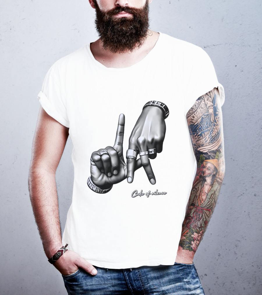 Code Of Silence LA Hand Gesture T-Shirt