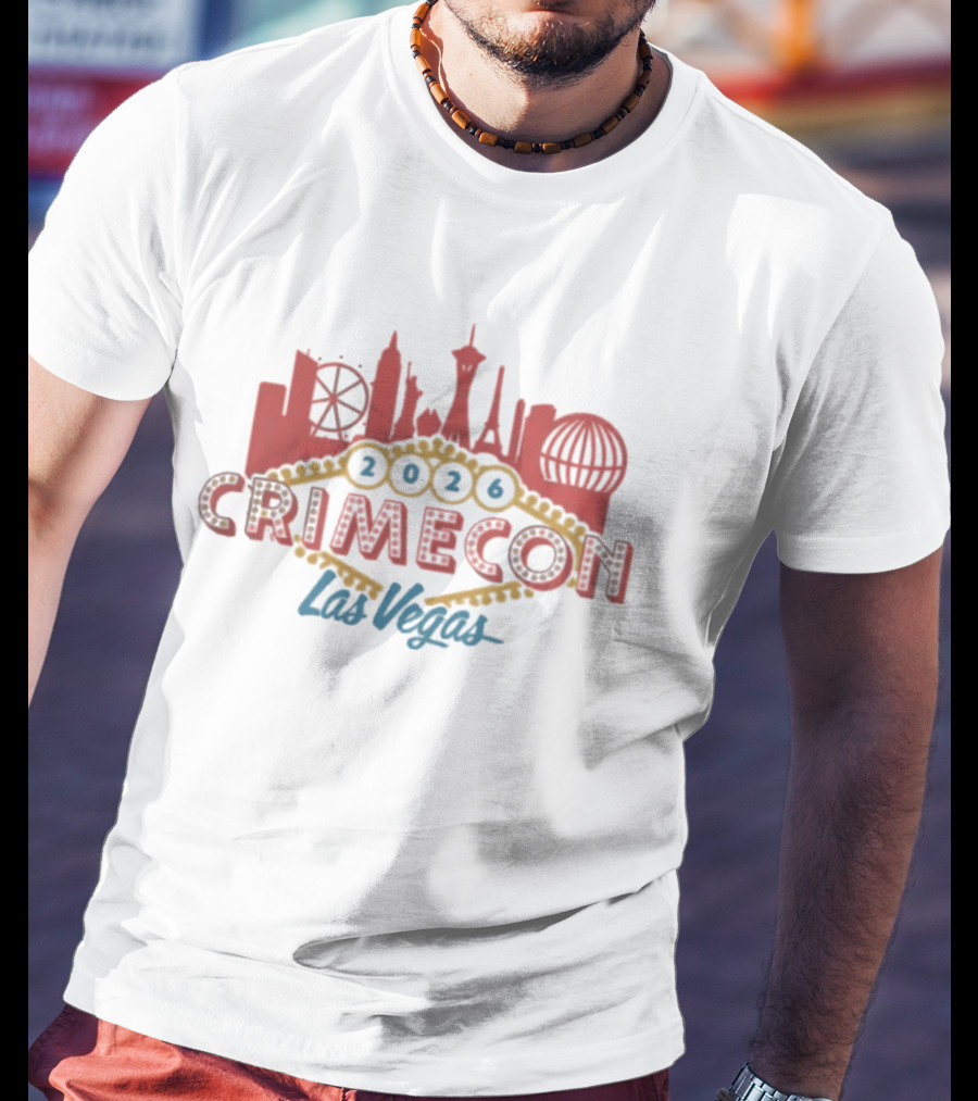 CrimeCon 2026 Las Vegas Skyline Event T-Shirt