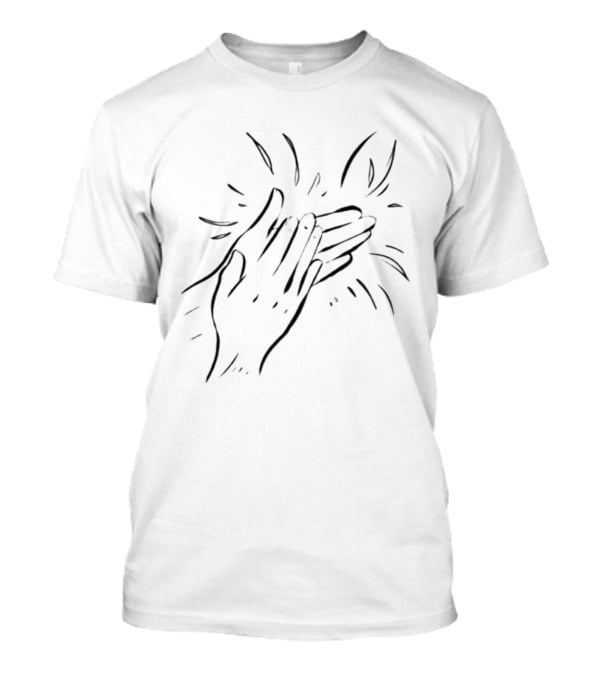 Kurtis Conner Folks Red Clapping Hands T-Shirt