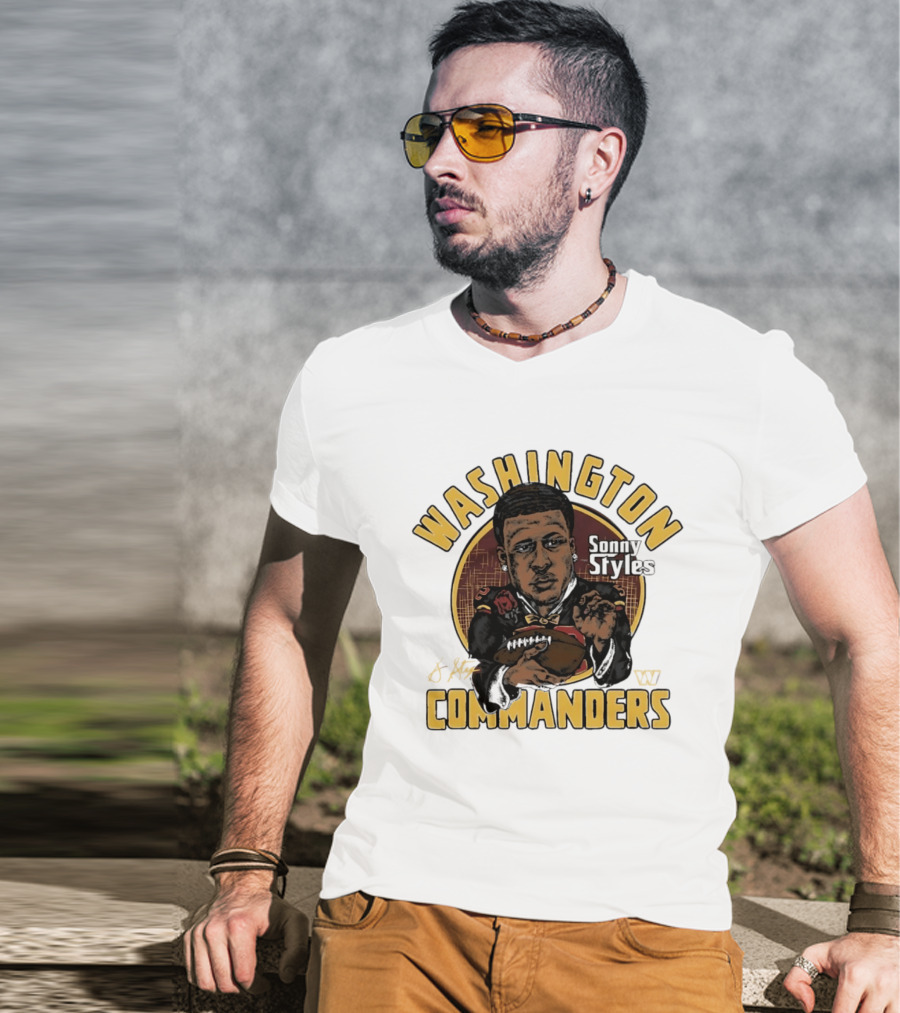 Washington Commanders Sonny Styles Classic Caricature T-Shirt