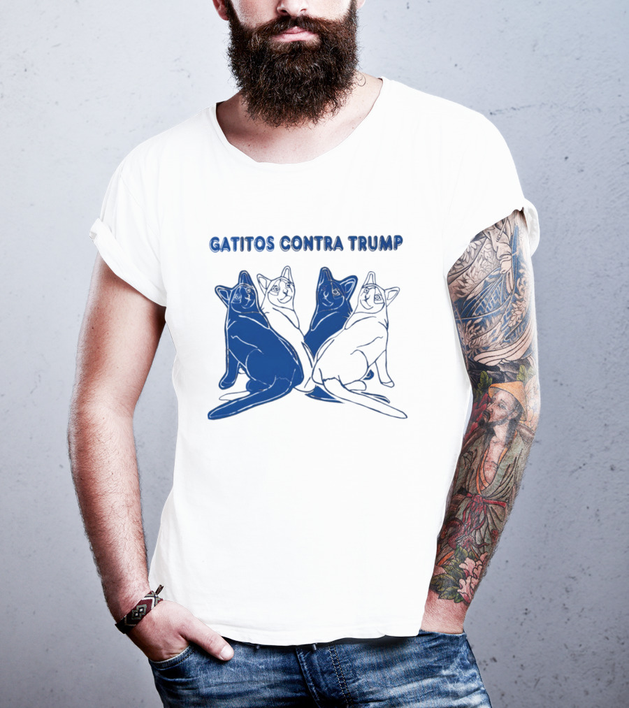 Gatitos Contra Trump Sphynx Cats T-Shirt