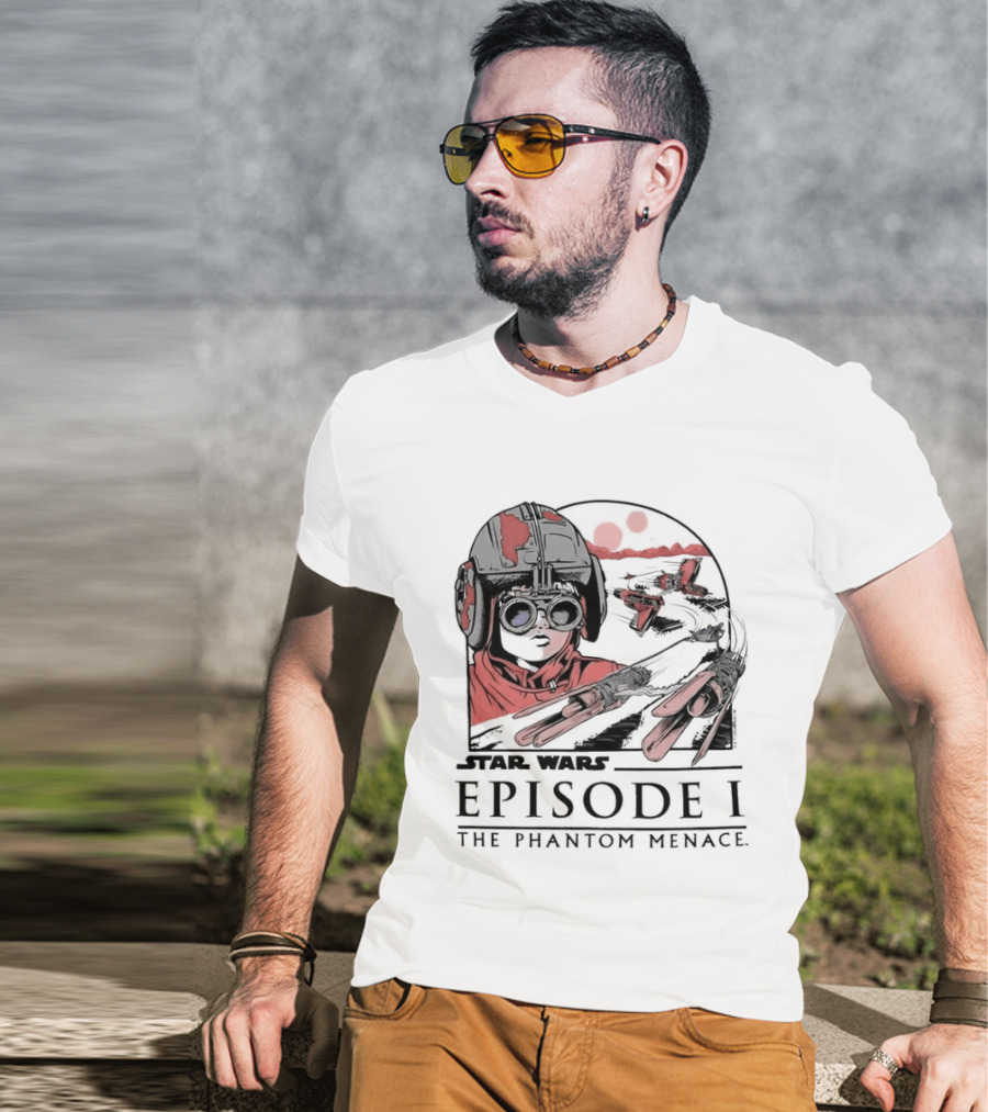 Star Wars Episode I The Phantom Menace Podrace Scene T-Shirt