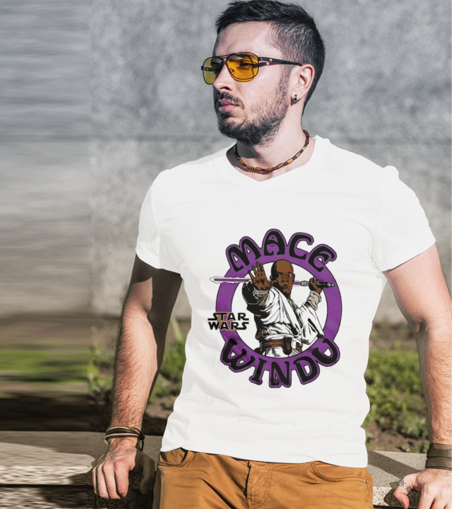 Star Wars Mace Windu Purple Jedi T-Shirt